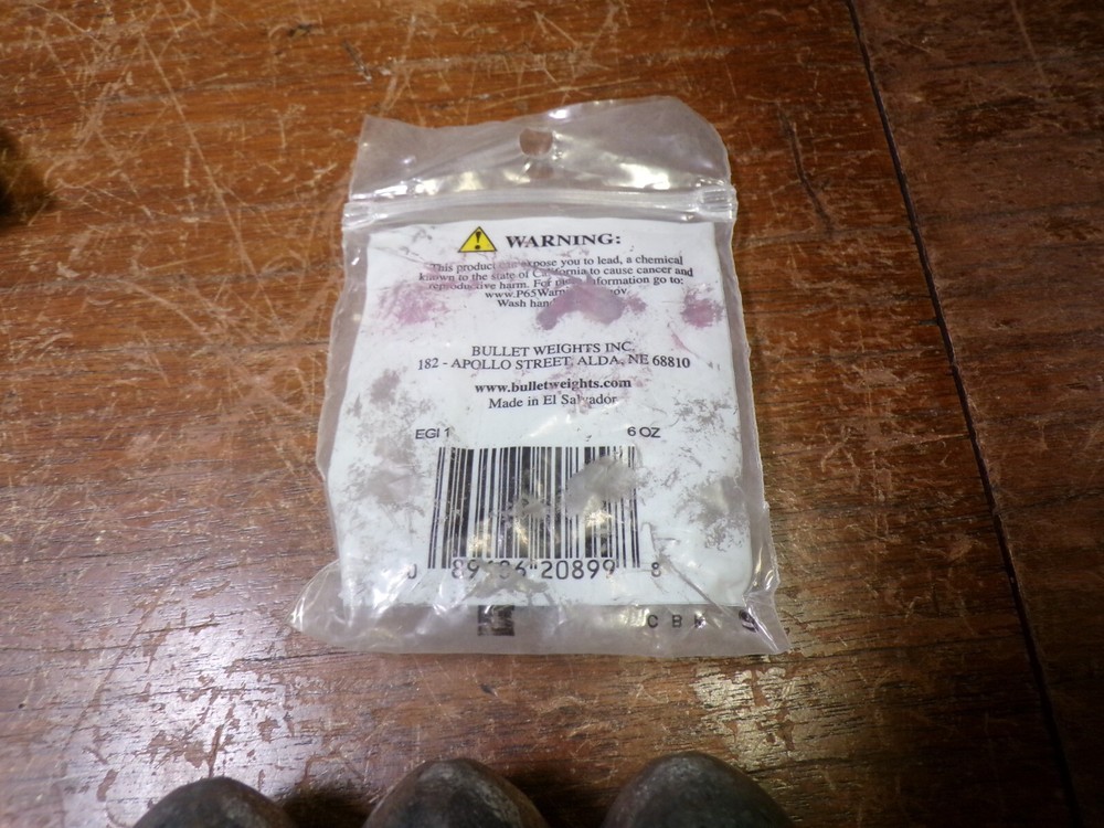 BULLET WEIGHTS 6OZ SINKER 3 PACK NEW OLD STOCK