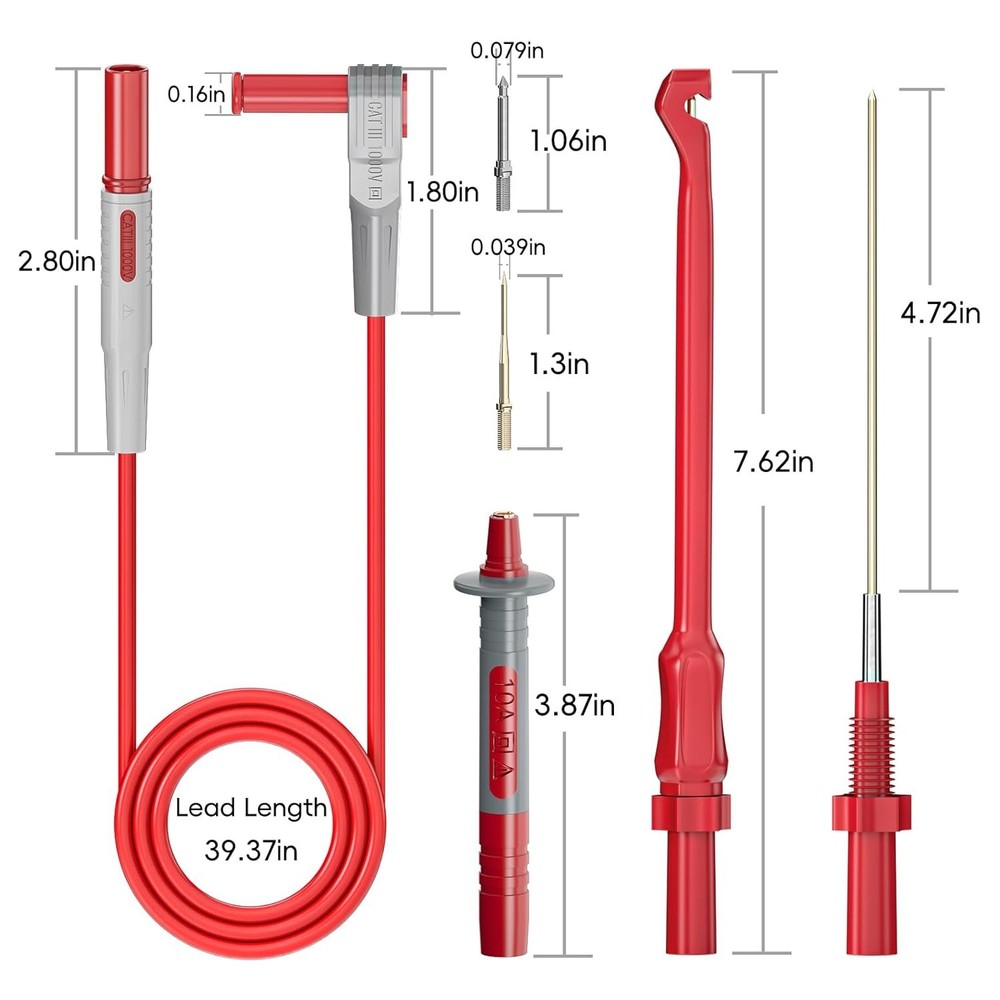 Multimeter Test Leads Kit FOR Automotive Electrical Testing Probes