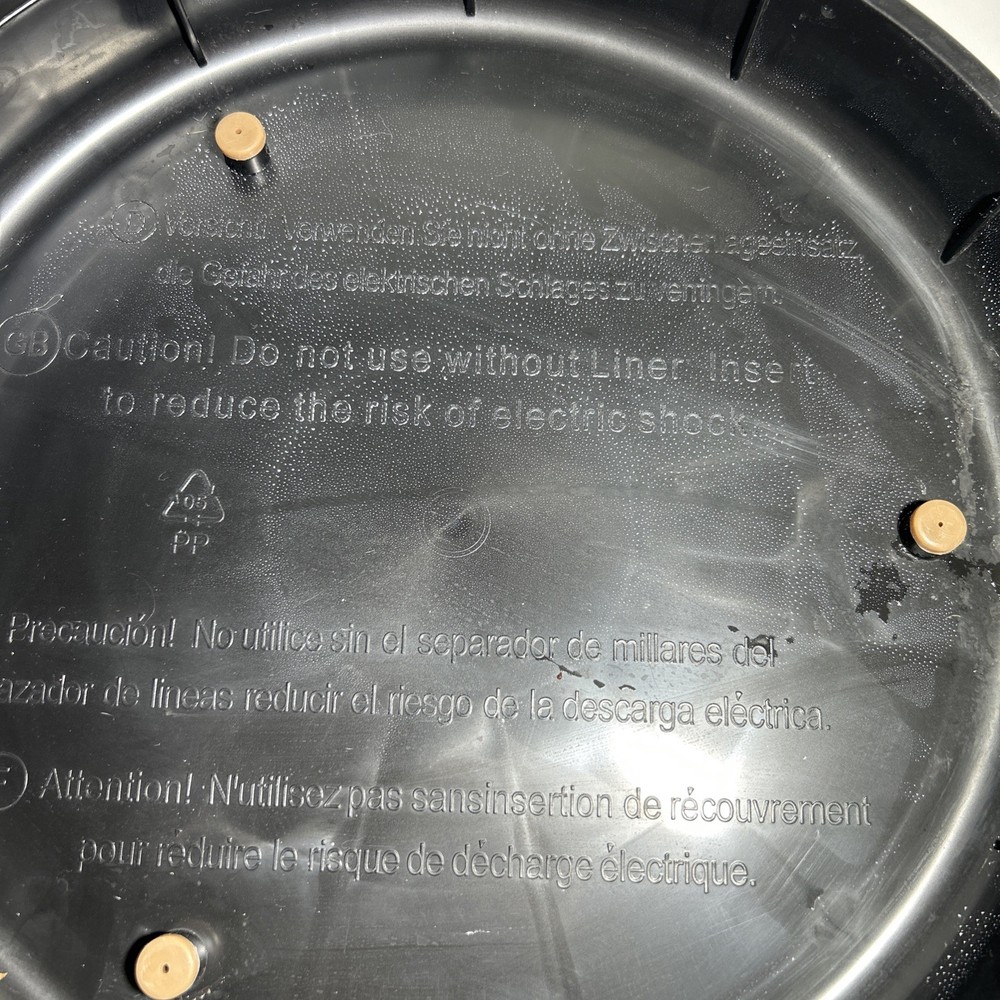 Nuwave Pro Plus Replacement Part Bottom Base Model No. 20631