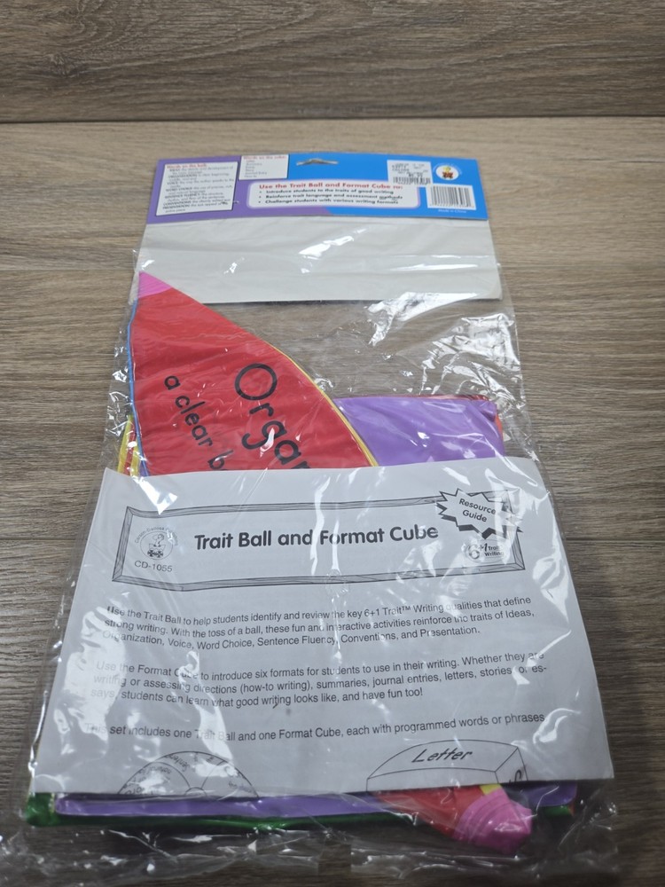 Writing Trait Ball & Format Cube. Cd-1055. Education Teacher Resource