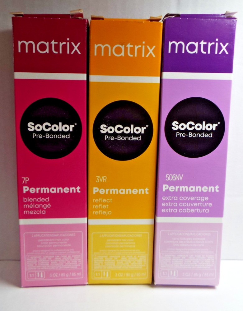 Matrix SoColor Pre-Bonded Permanent Extra Coverage Hair Color 3oz