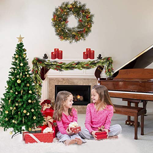 4 FT Premium Artificial Christmas Tree 400 Tips Easy to Assemble 4ft Green