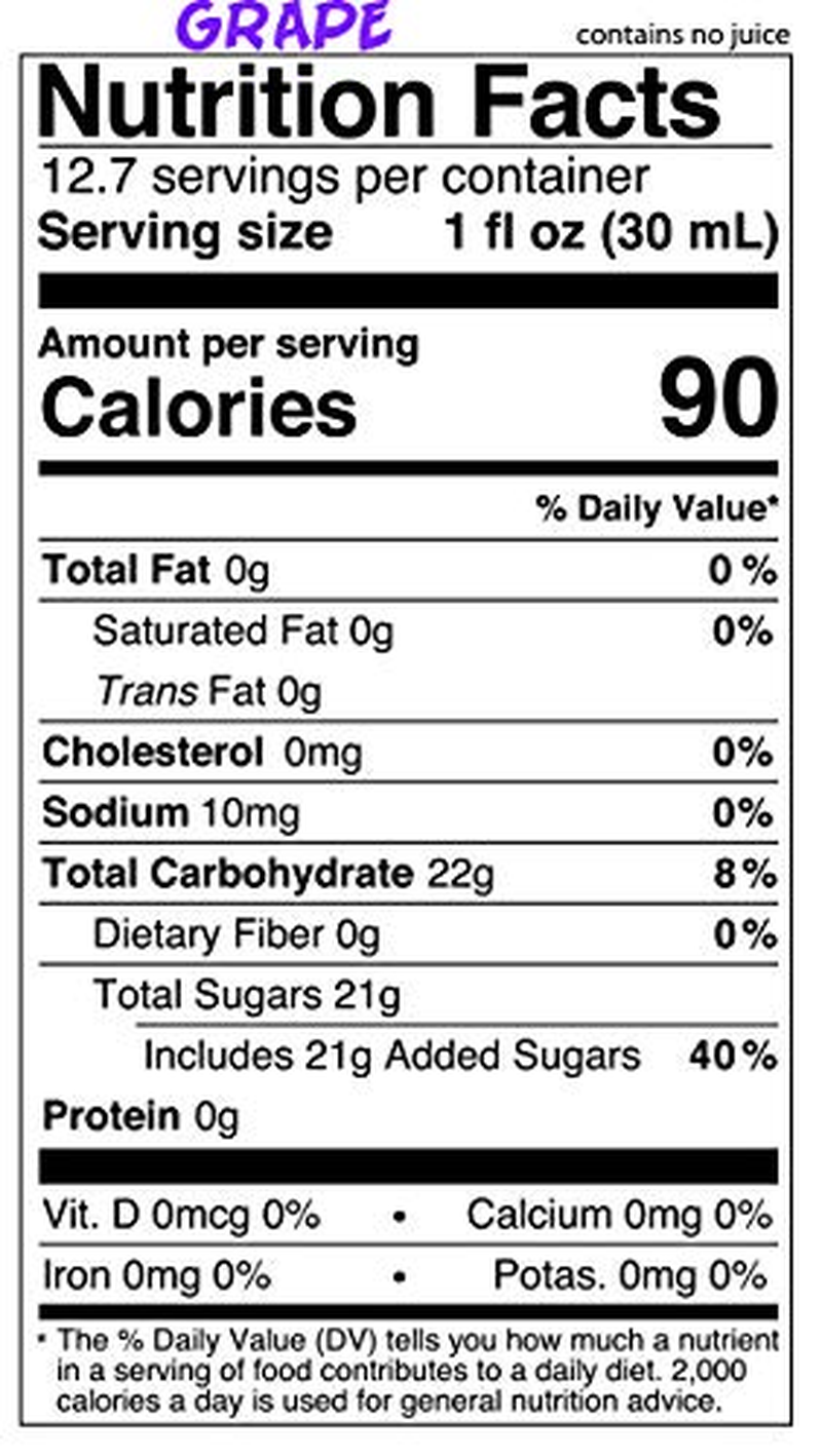 12.7Oz Snow Cone Syrups (4 Pack)