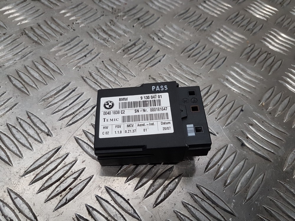 2007 BMW 3 SERIES E92 SE DRIVER SIDE SEATBELT CONTROL MODULE 9130047 #2H