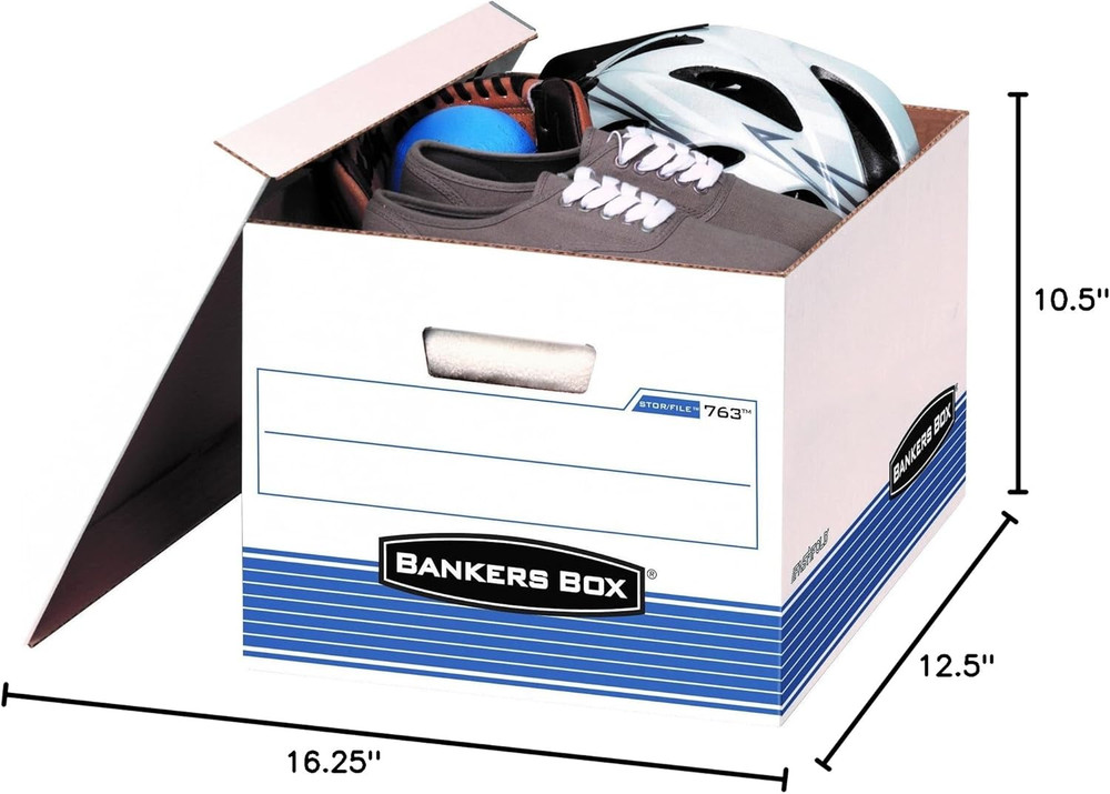 20-Pack Medium Duty File Storage Boxes with Lids, Fastfold Assembly, Letter/Lega