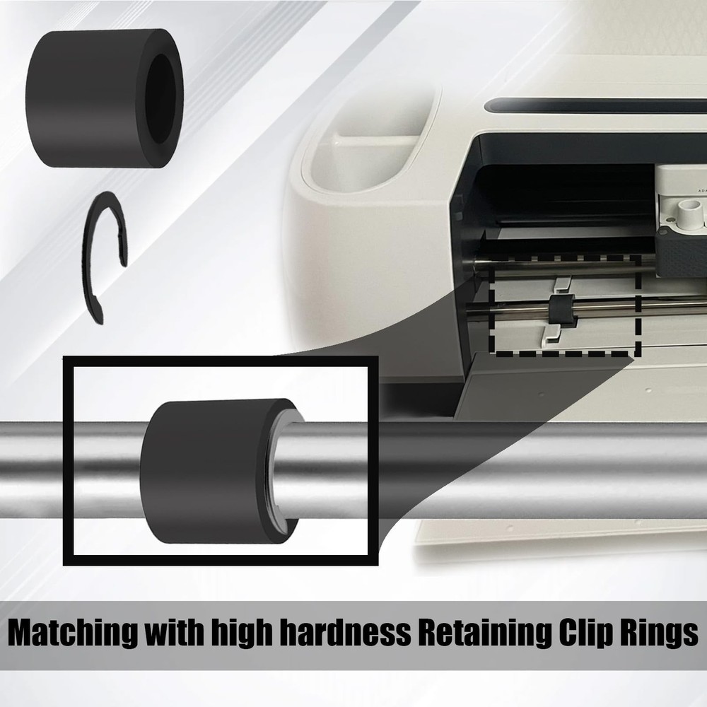 Moalaok 32-Pack Rubber Roller Replacement for Cricut Maker 3/Maker – Compl