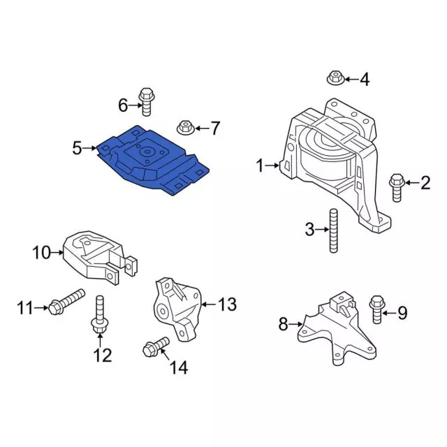 Genuine Ford Automatic Transmission Mount AV6Z-6068-H
