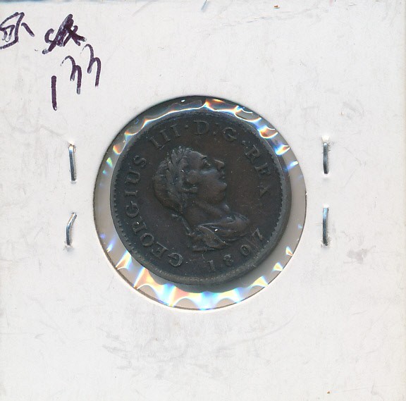 GREAT BRITAIN - 1807 FARTHING - #8110 HIGH GRADE