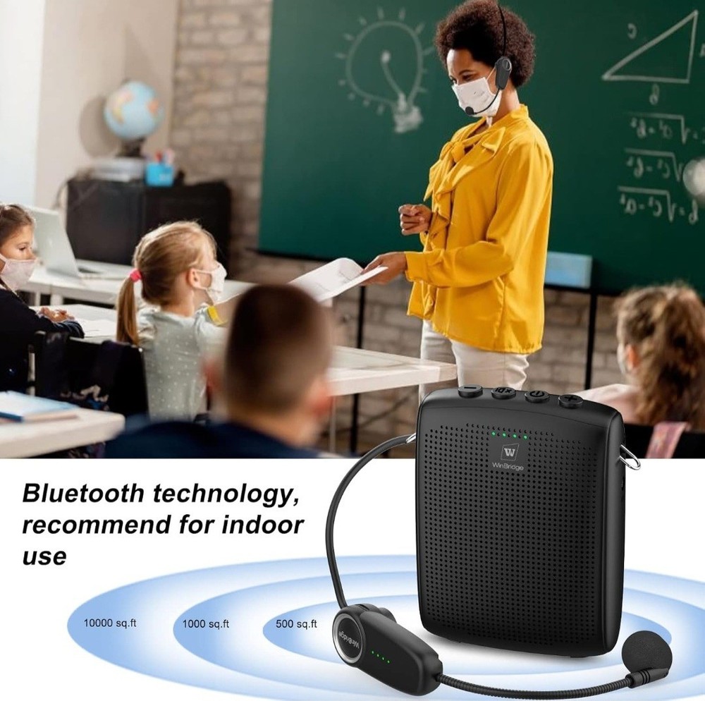 WinBridge Bluetooth Voice Amplifier for Teachers, Wireless Voice Amplifier