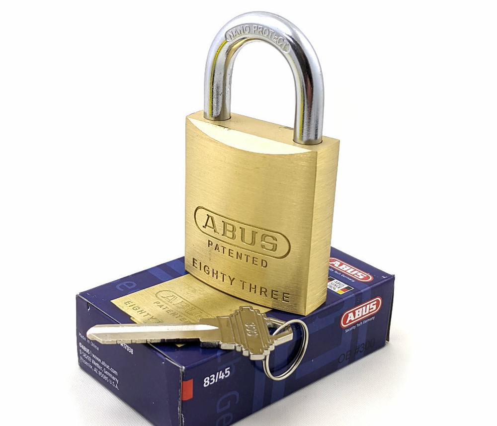 ABUS 83/45-300 Padlock Solid Brass - Rekeyable Schlage