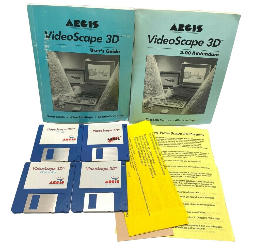 VideoScape 3D Software Aegis Development for Commodore Amiga 1987 User Guide