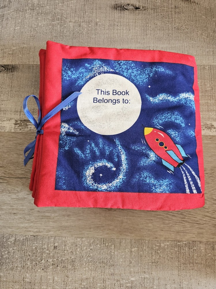 Exploring The Solar System Outer Space Fabric Panel Quilted Book Educational G20