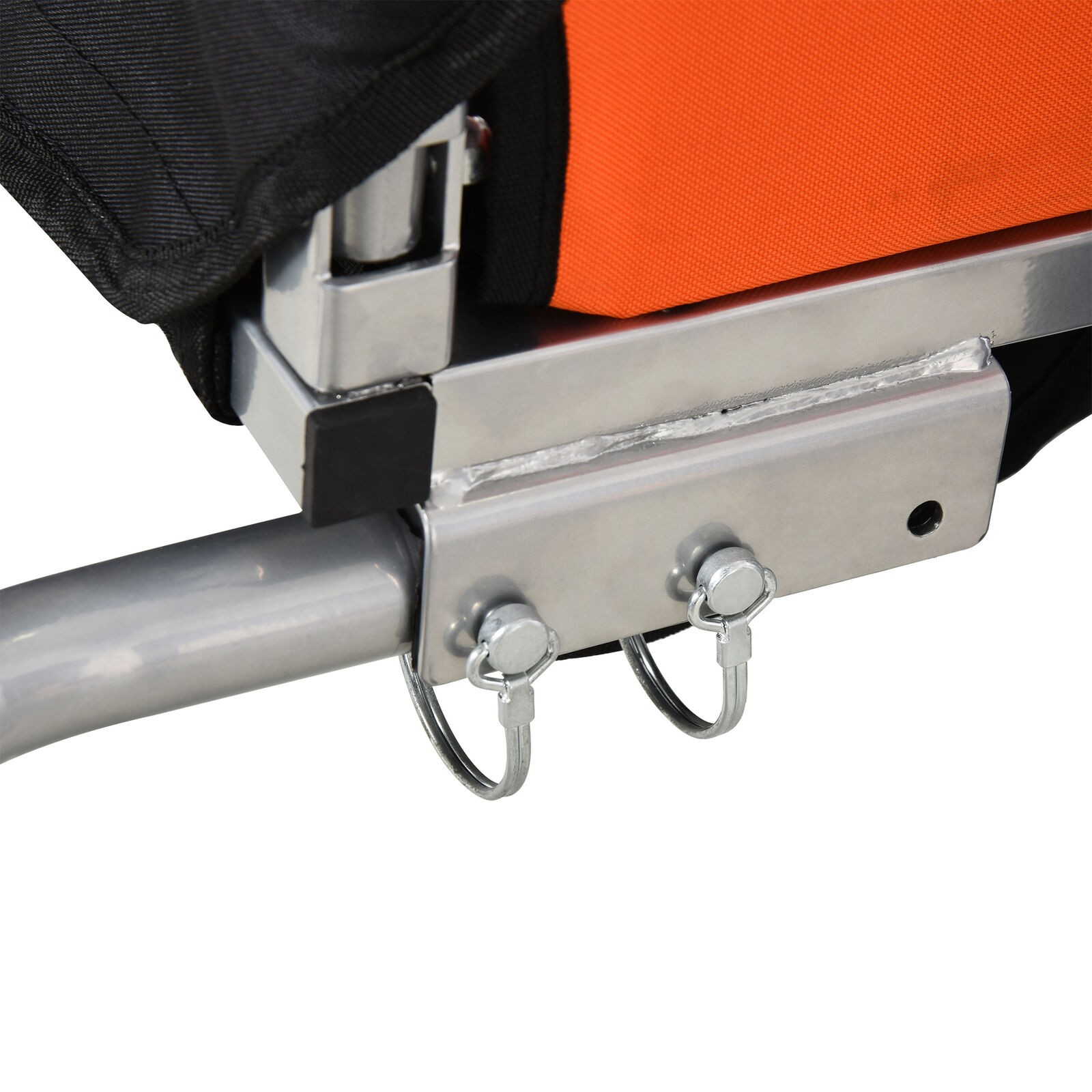 2-Seat Kids Child Bicycle Bike Trailer with 5-Point Safety Harnesses Foldable