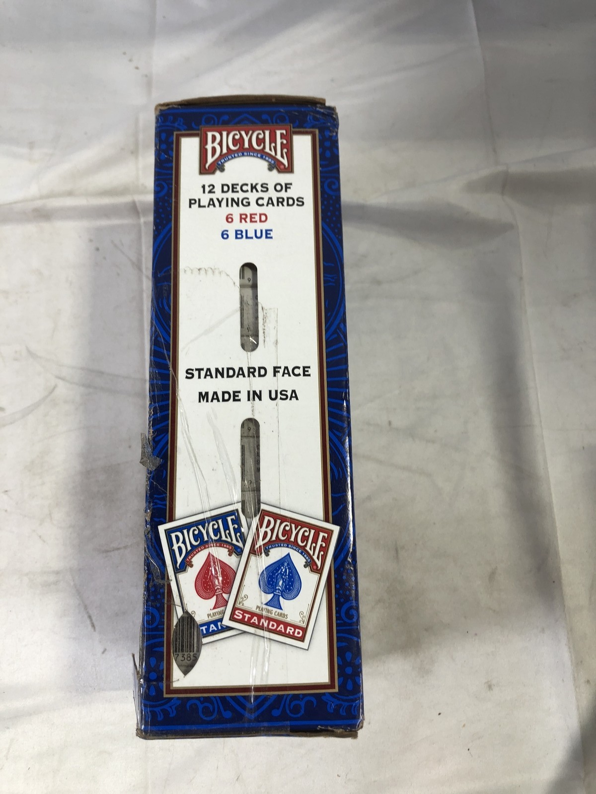 Bicycle 12 Decks Playing Cards 6 Red 6 Blue Standard Face