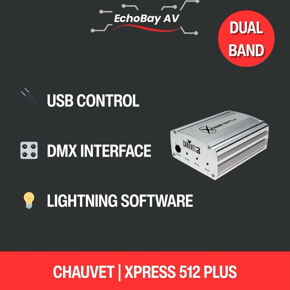 Chauvet DJ Xpress 512 Plus DMX USB Lighting Controller Interface