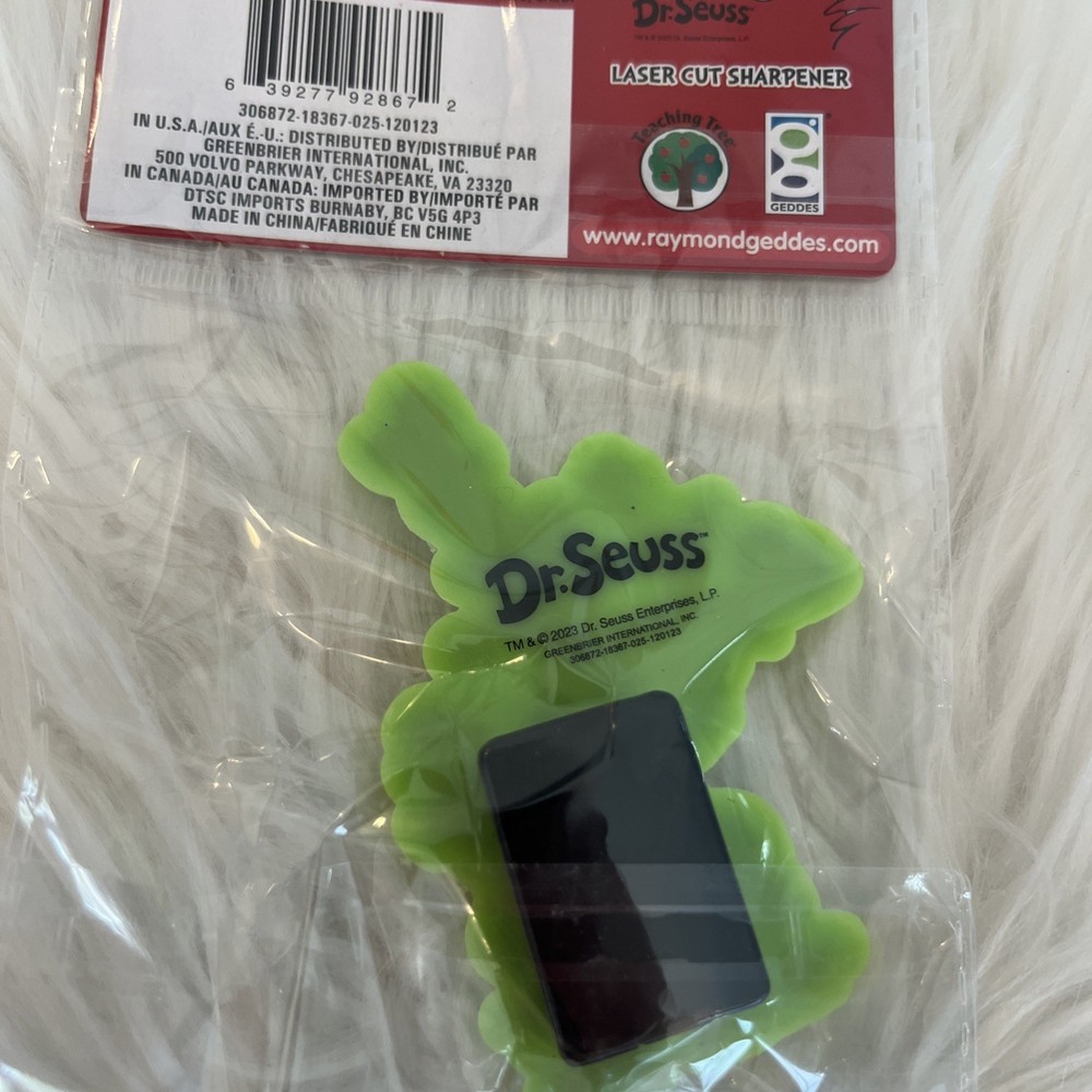 Dr Seuss Green Eggs And Ham PENCIL SHARPENER New.