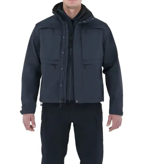 FIRST TACTICAL 118502 MEN 3XL TACTIX SYSTEM JACKET MIDNIGHT NAVY PATCH REMOVED