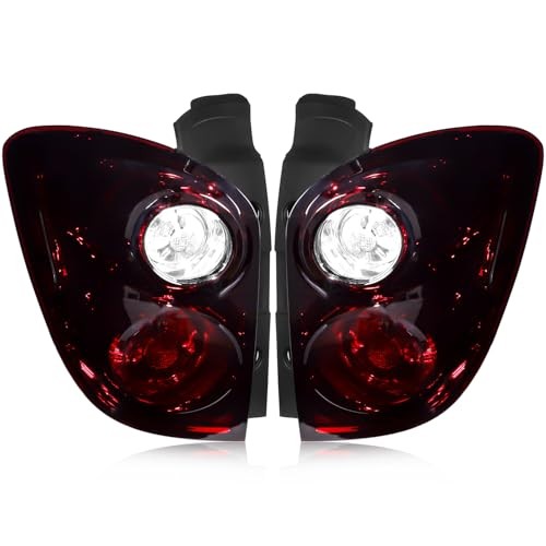 Tail Light Assembly Compatible with Chevy Equinox DARK RED PAIR 2010-2015