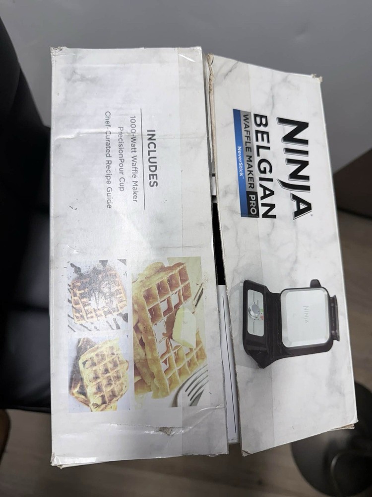 Ninja BW1000 Belgian Waffle Maker Vertical Non-Stick PrecisionPour Cup