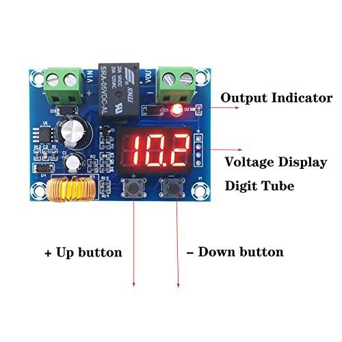 2Pcs XH-M609 Digital Low Voltage Protector Disconnect Switch,DC 12V-36V