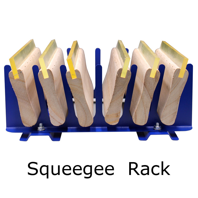 6Layer Desktop Screen Printing Squeegee Rack Scraper Spatula Steel Holder