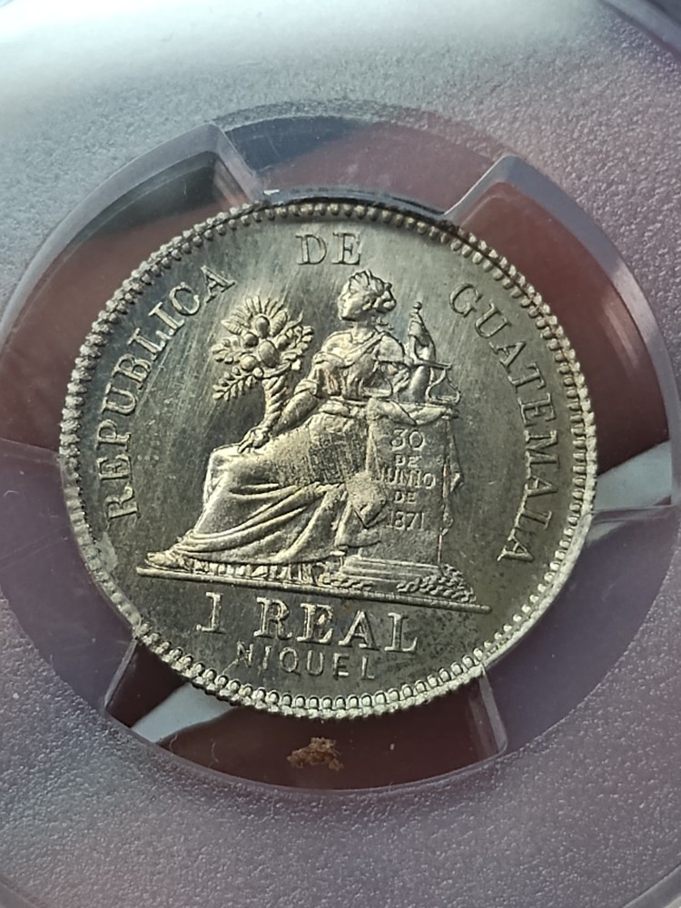 Guatemala 1900 Real MS65 PCGS MS65