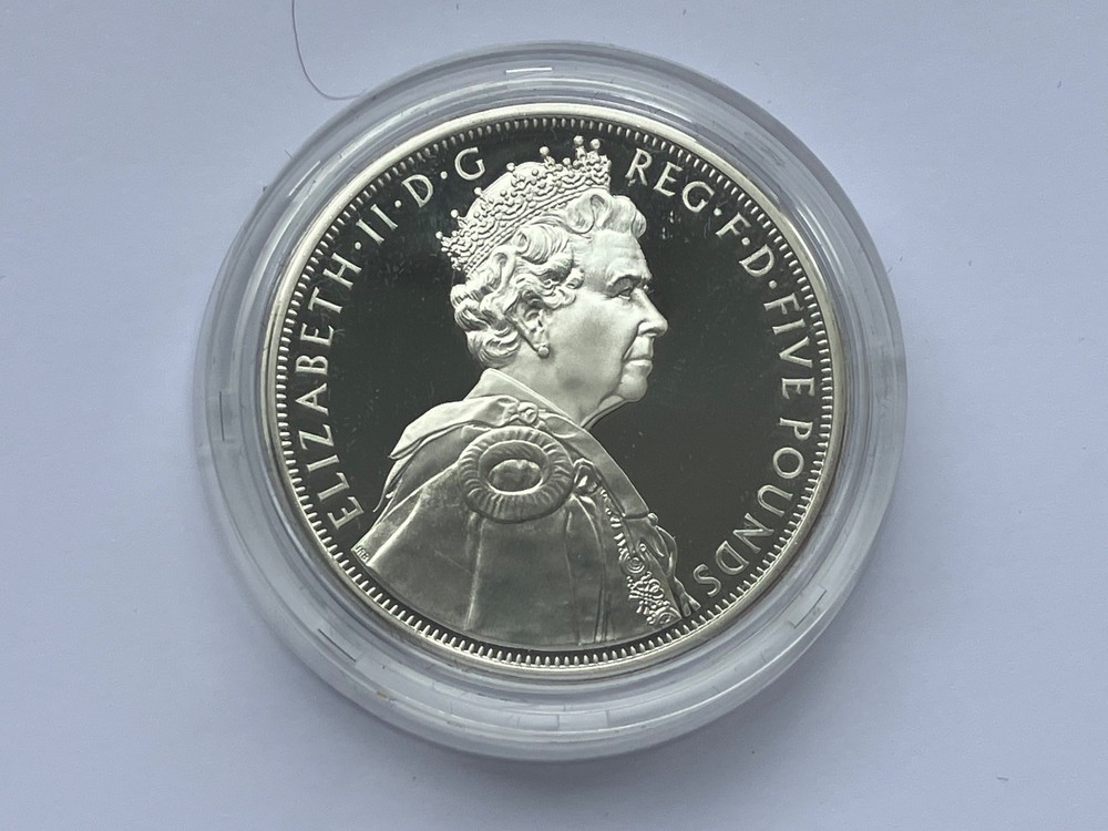 2012 Silver Proof Diamond Jubilee Five Pound Coin