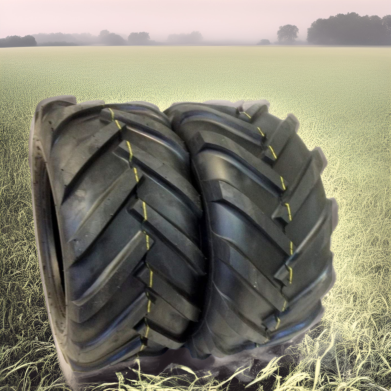 2 - 23X10.50-12 Tractor Super Lug Tires AG Mower 23 1050 12