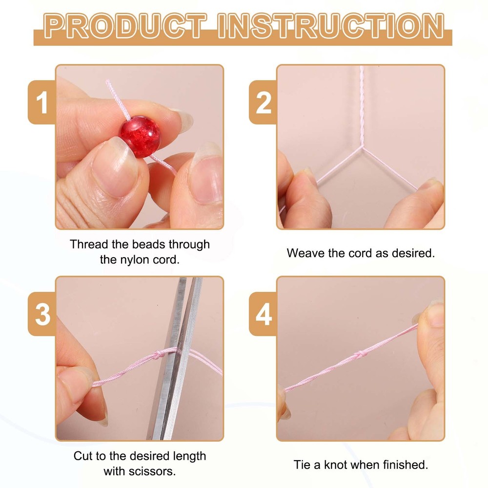 2 pcs 0.8mm String for Bracelets, 44 Yards Beading Thread(Peacock Green)