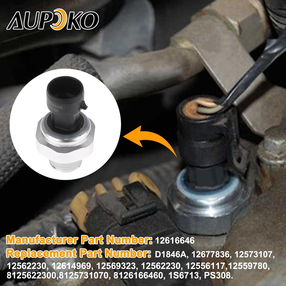 Aupoko 12616646 Oil Pressure Sensor Switch, 5.3 Sensor...