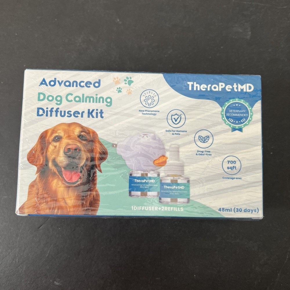 TheraPet MD Advanced Dog Calming Diffuser Kit (1 Diffuser + 2 Refills) New