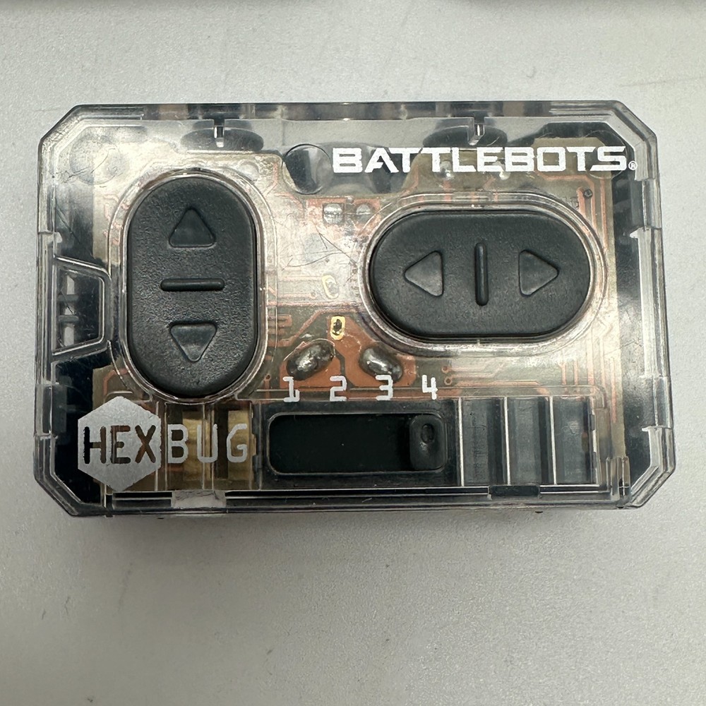 3 HexBug Battlebots Transparent Gray Handheld Remote Controls Only. All Tested