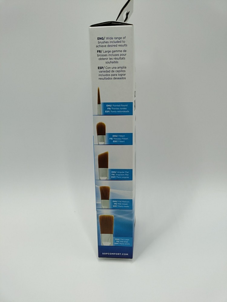 SOFCOMFORT Shoe Accessorizing Paint Kit, 5 Colors , 5 Brushes , Multicolor
