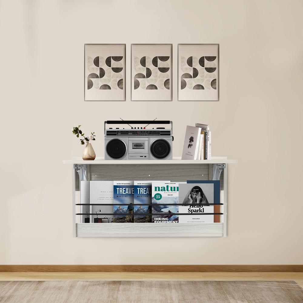 Wall Mounted Folding Table Light Gray Fold Down Table Wall Mounted Home