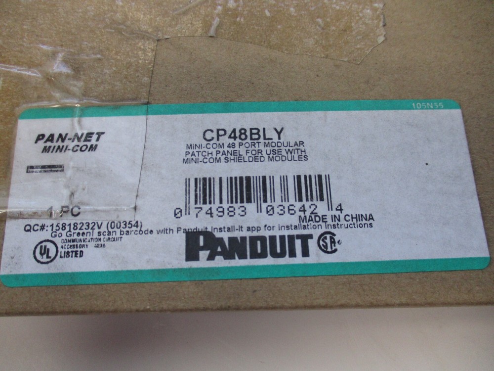 PANDUIT CP48BLY, MINI-COM 48 PORT MODULAR, PAN-NET, WITH MOUNTING HARDWARE