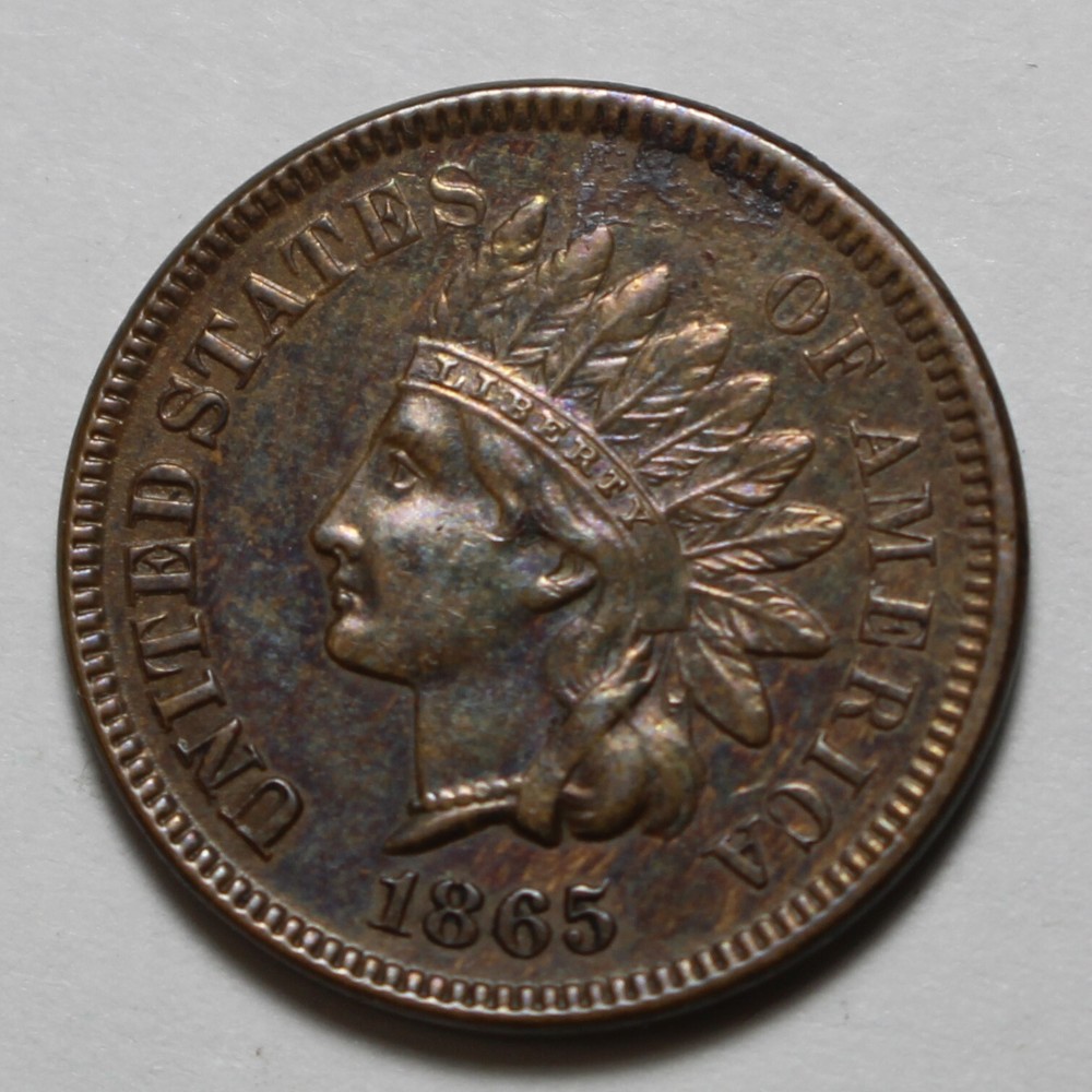 1865 Indian Head Cent DU753