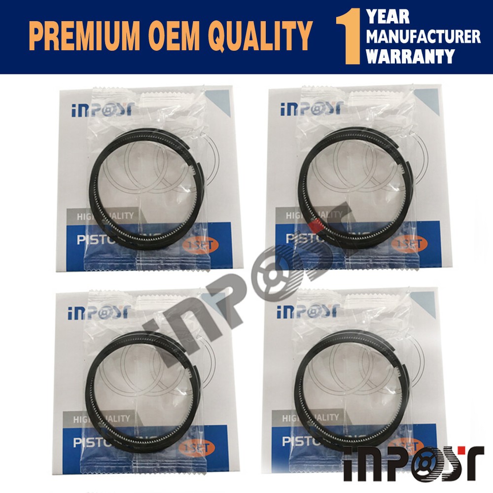 4 Set TK486E Piston Ring Fit for Thermo King TK4.86E Engine STD Size 86*2+2+4