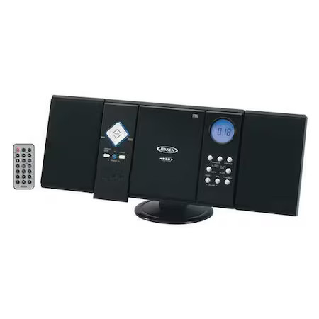 Jensen Jmc-180B Wall Mountable Vertical Loading Cd Player With Stereo Speakers