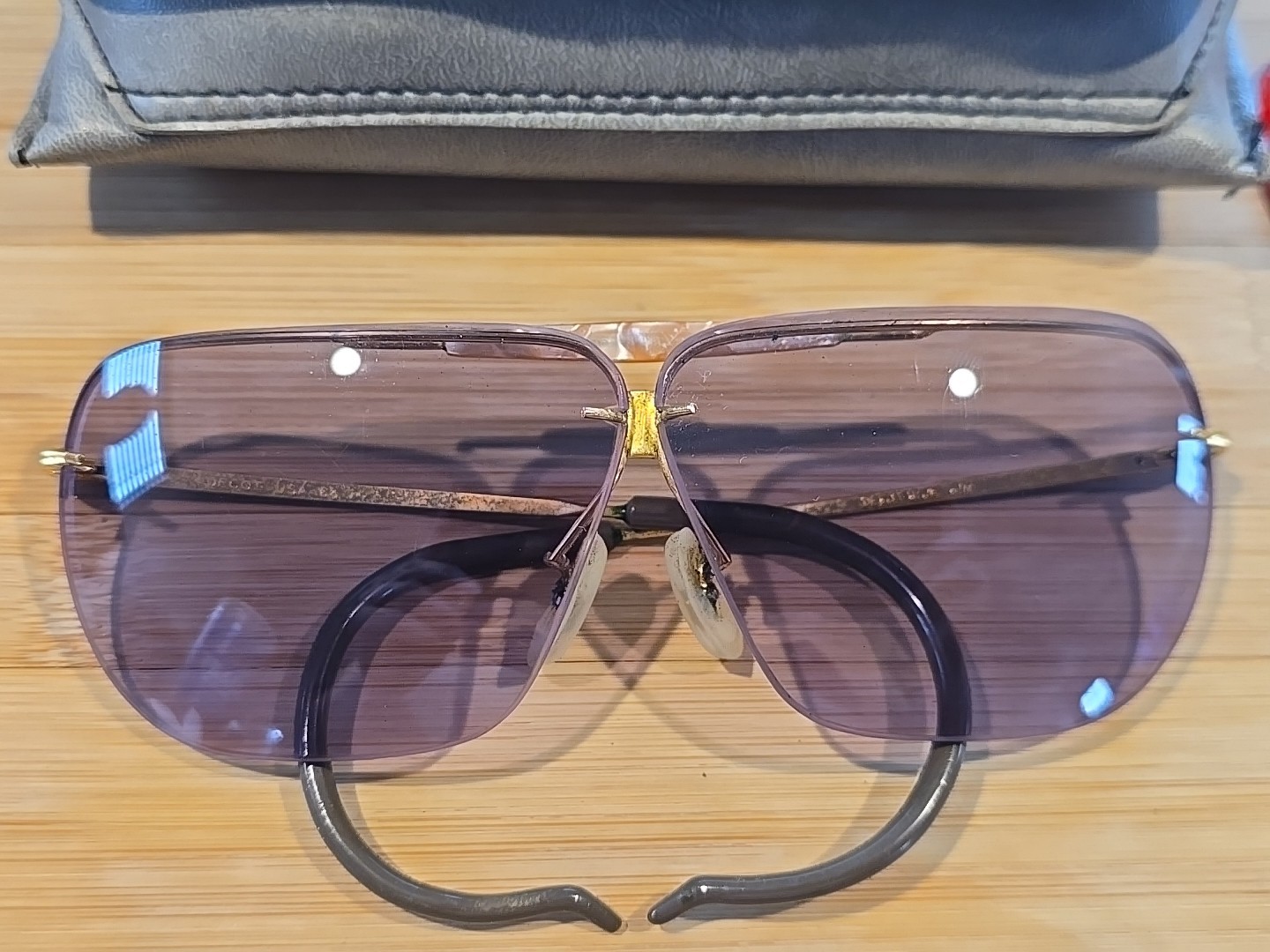 Vintage Decot Hy-Wyd Shooting Glasses 3 Lens Set & Case