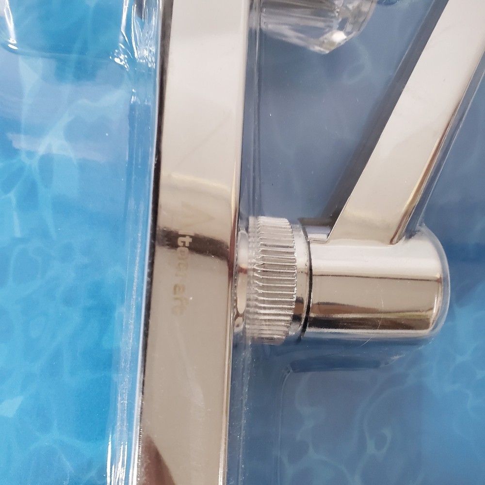Kitchen Sink Faucet 8" Chrome Plated Clear Plastic Knobs New Altocraft