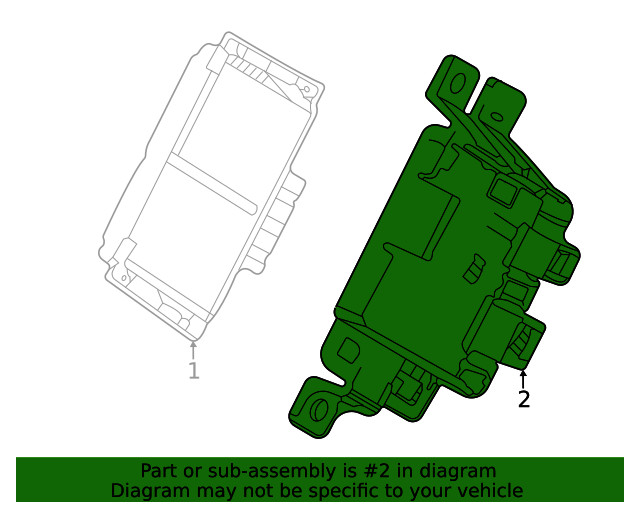 Genuine GM ABS Control Module Bracket 22958102