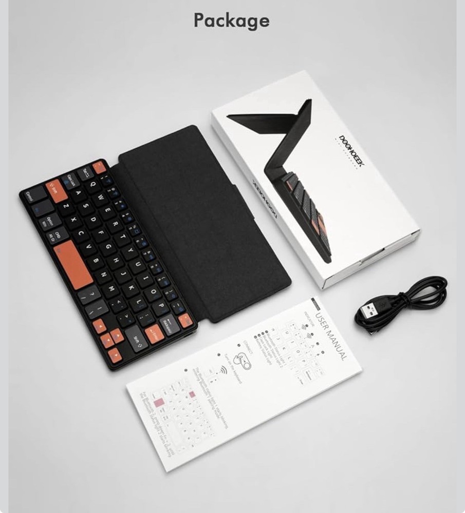 Doohoeek Universal Bluetooth Mini Keyboard, Wireless Compact Keyboard