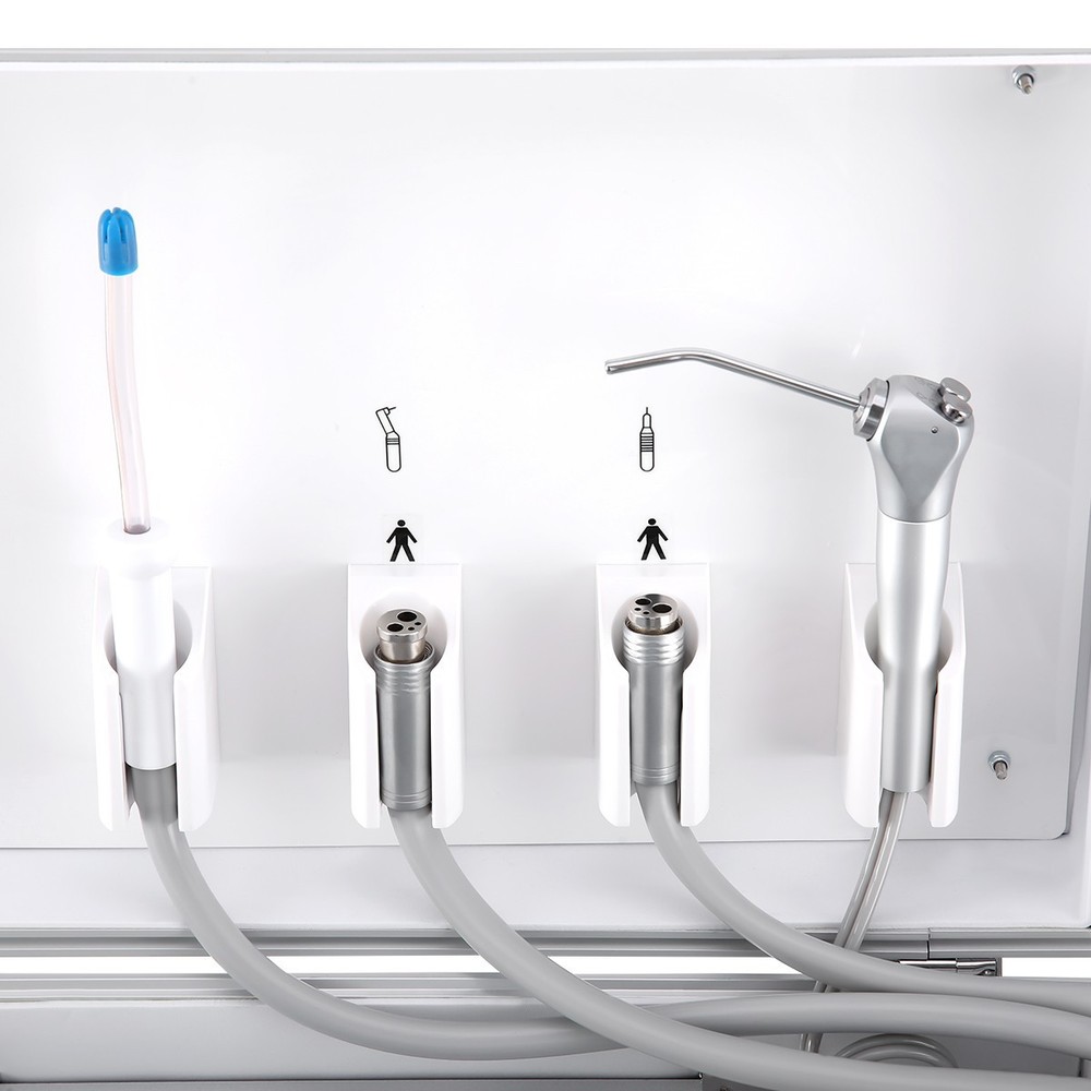 Portable Dental Mobile Delivery Unit Rolling Case Suction Air Compressor System