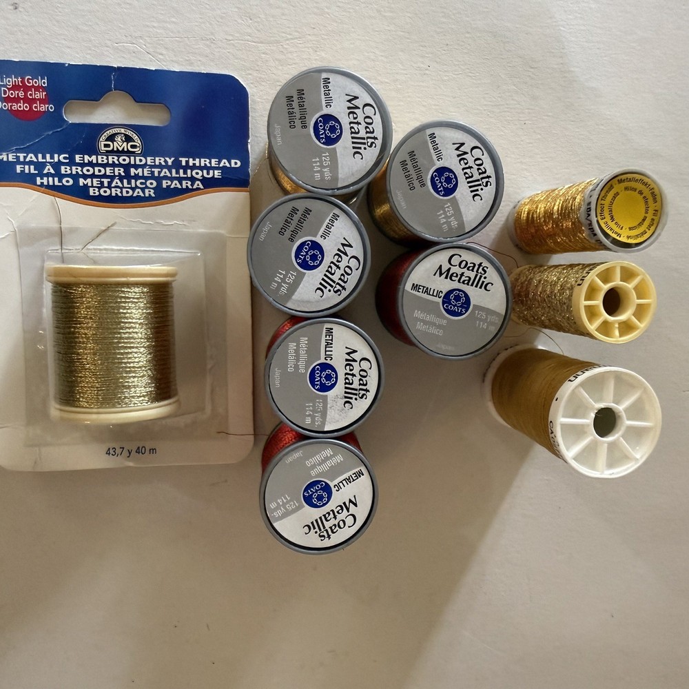Metallic Embroidery Thread Spools