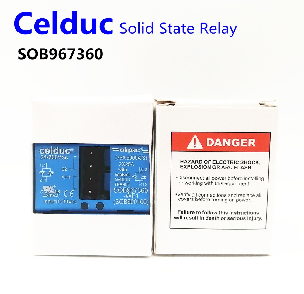 1pcs Celduc Solid State Relay SOB967360 -WF1(SOB900100) 2*25A
