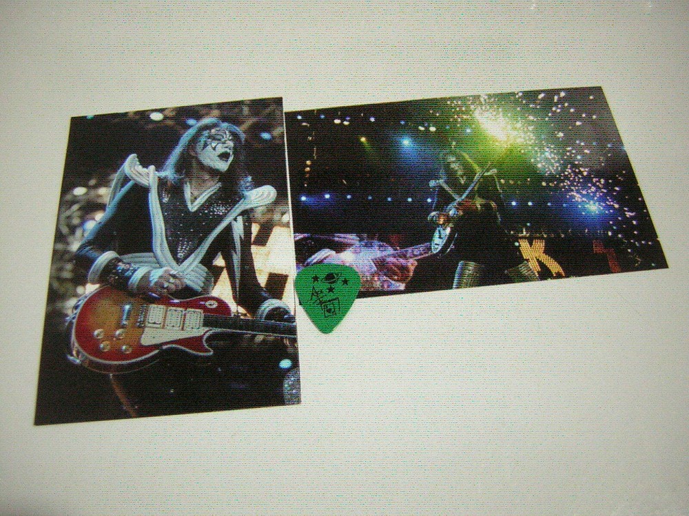 KISS ACE FREHLEY GUITAR PICK CITY  OLSKA 3/21/2001 W/UNPUB.PHOTOS