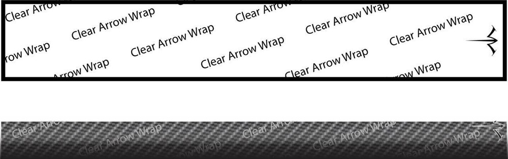 White Water Archery Solid Clear Protective Arrow Wraps 15 Pc Pack