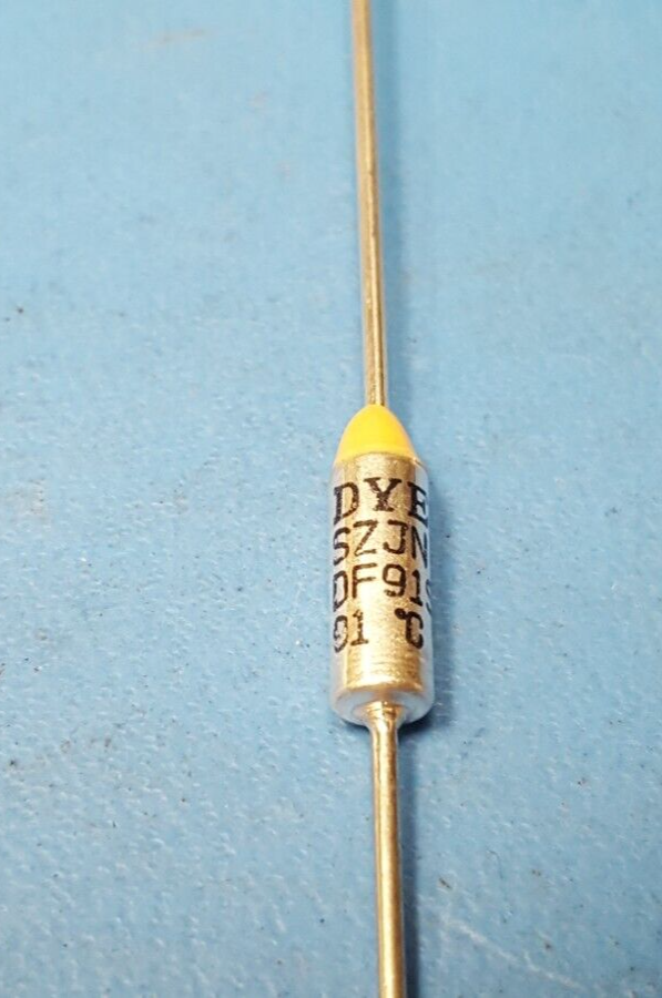 Thermal Cutoff (TCO), DF91S, DYE, 91°C (196°F) Axial, 15A/120V 10A/250V (2 pcs)