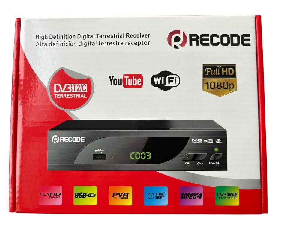 RECODE HD-T2F11 DVBT2/C High Definition Digital Terrestrial Receiver