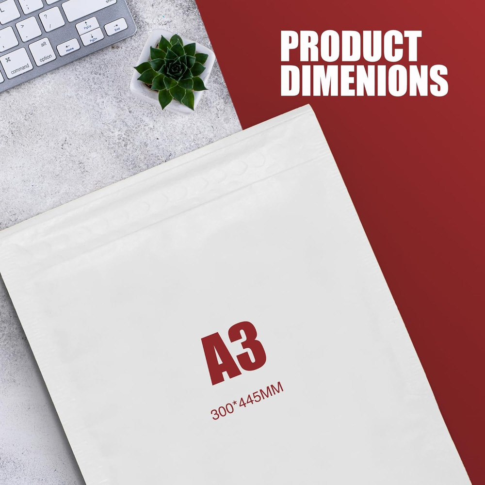 Padded Envelopes A3 A4 A5 A6, Padded Bubble Envelopes Bags Postal Wrap Envelope